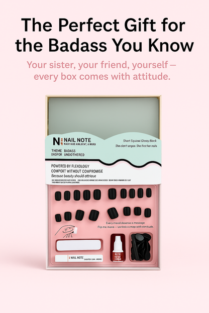 Short Glossy Red Square Press on Nails | Fingers and Toes by The Nail Note | Press on Nails that don't hurt